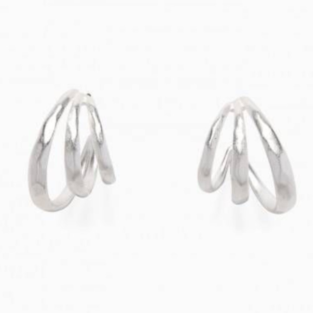 Stella & Dot Triad Hoop Earrings